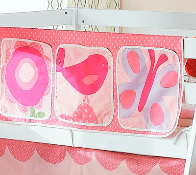 Nöa & Nani Noa & Nani Kids Bed Tidy Pocket Organiser3 Pocket Velcro Storage For Cabin Bed & Bunk BedFloral Design from B&Q