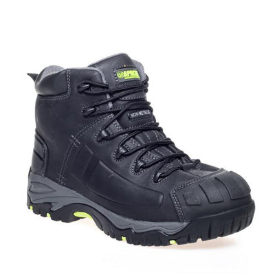 Apache Mercury Waterproof Safety Work Boots Black (Sizes 3-13) from B&Q
