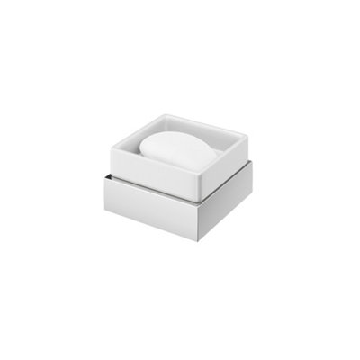 Aquadry Oria Chrome Effect Stainless Steel Soap Dish from B&Q