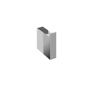 Aquadry Oria Chrome Effect Stainless Steel Single Hook (H)35mm from B&Q