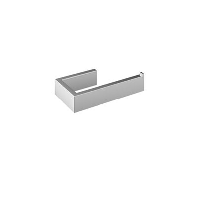 Aquadry Oria Chrome Effect Wall-Mounted Toilet Roll Holder (H)35mm (W)153mm from B&Q