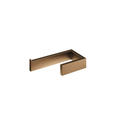 Aquadry Oria Bronze Effect Wall-Mounted Toilet Roll Holder (H)35mm (W)153mm from B&Q