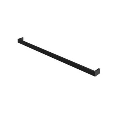 Aquadry Oria Matt Black Stainless Steel Wall-Mounted Towel Rail (W)79Cm from B&Q