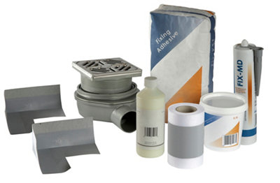 Aquadry Wet Room Waste & Waterproofing Kit from B&Q