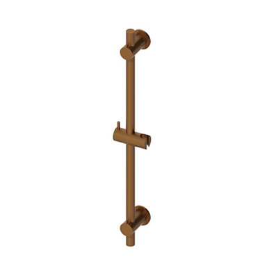 Aquadry Oria Bronze Effect Straight Shower Riser Rail78.8Cm from B&Q