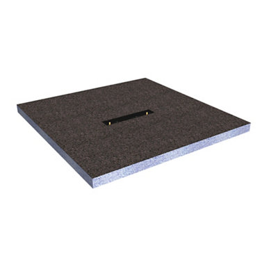 Aquadry Square Centre Drain Shower Tray (L)1000mm (W)1000mm (H) 30mm from B&Q