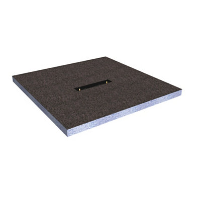 Aquadry Square Centre Drain Shower Tray (L)1200mm (W)1200mm (H) 30mm from B&Q