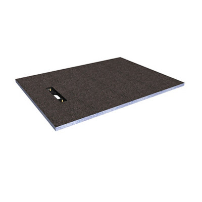 Aquadry Rectangular End Drain Shower Tray (L)1400mm (W)900mm (H) 30mm from B&Q
