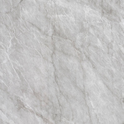 Aquadry 1 Panel Polyvinyl Chloride (Pvc) Wall Panel Kit (L)2400mm (W)1000mmGrey Marble Effect from B&Q