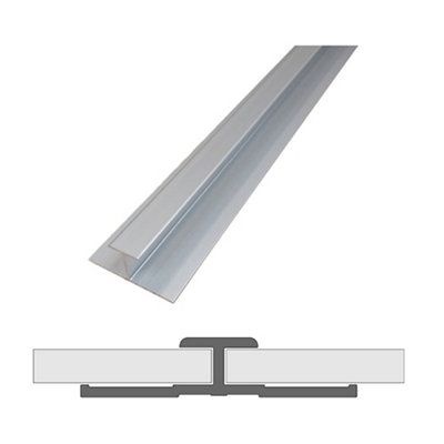 Aquadry Panel Straight Joint (L)2400mm Satin from B&Q