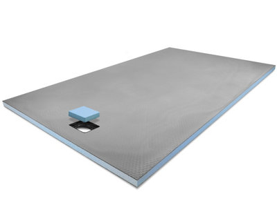 Prowarm End Drain Wet Room Shower Tray 1500 X 800 X 30mm from B&Q