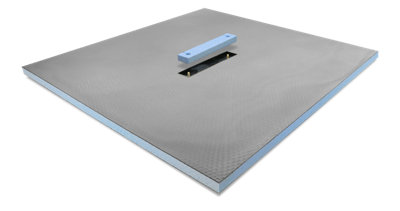 Prowarm Linear Center Drain Wet Room Shower Tray 900 X 900 X 30mm from B&Q