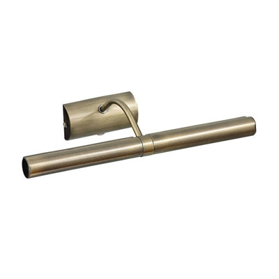 Edit Print 100 Picture Light 364 mm Antique Brass from B&Q