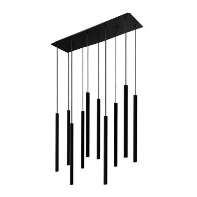 Edit Laser 10 Light Bar Ceiling Pendant Black from B&Q