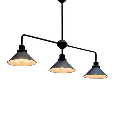 Edit Craft 3 Light Bar Ceiling Pendant Black from B&Q