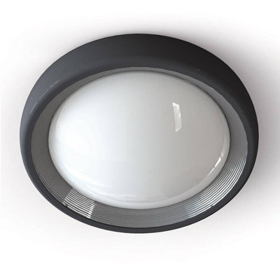 Edit 13W Led Coastal Outdoor Flush Light Dark Grey from B&Q