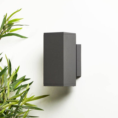 Edit Box Up & Down Outdoor Wall Light Anthracite from B&Q