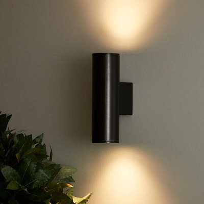 Edit Pimlico Led Outdoor Up & Down Wall Light Anthracite from B&Q
