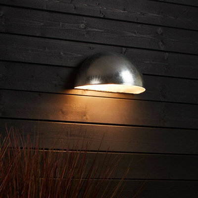 Edit Coastal Arctic Outdoor Wall Washer Light Galvanised Steel from B&Q