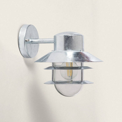 Edit Coastal Stage Outdoor Hanging Wall Light Galvanised Steel from B&Q