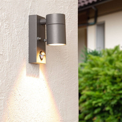 Edit Stone Outdoor Wall Light With Pir Sensor Anthracite from B&Q