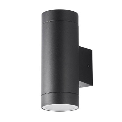 Edit Oakham Outdoor Up & Down Wall Light Black from B&Q