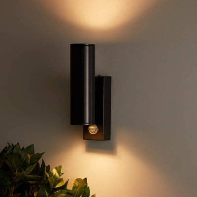 Edit Pimlico Outdoor Up & Down Wall Light With Pir Sensor Anthracite from B&Q