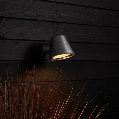 Edit Coastal Faroe Outdoor Wall Light Galvanised Steel from B&Q