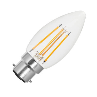 Envirolight 4W Warm White Dimmable Led Decorative Filament Candle Bulb  2200K Candlelight from B&Q