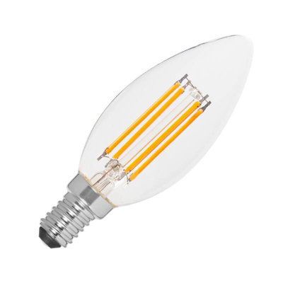 Envirolight 4W Very Warm White Dimmable 470Lm Led Decorative Filament Candle Bulb  2200K Candlelight from B&Q