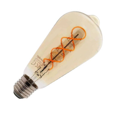 Envirolight 4W Very Warm White Dimmable 320Lm Led Spiral Decorative Filament Squirrel Cage Bulb  2200K Candlelight from B&Q
