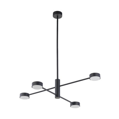 Edit Orbit 4 Light Multi Arm Pendant Light Black from B&Q