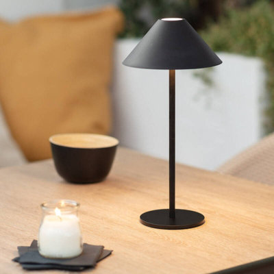 Edit Tiber Usb Rechargeable Led Outdoor Table Lamp Black from B&Q