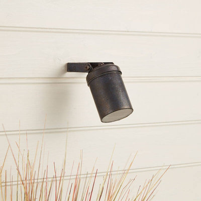 Portwest Westport Coastal Lighthouse Outdoor Wall Mounted Spotlight Oxidised Black from B&Q