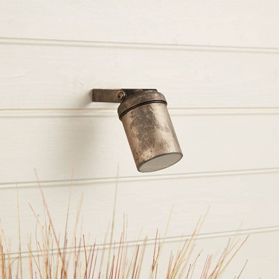 Portwest Westport Coastal Lighthouse Outdoor Wall Mounted Spotlight Pewter from B&Q
