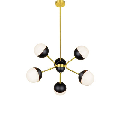 Edit Orbit 6 Arm Ceiling Pendant Light Gold from B&Q