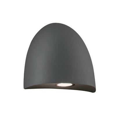 Edit Bauta Led Outdoor Wall Light Dark Grey from B&Q