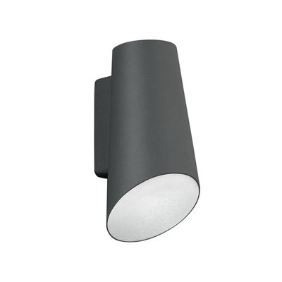 Edit Vista Led Outdoor Wall Light Dark Grey from B&Q