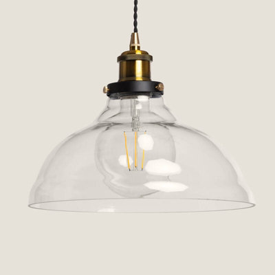 Edit Springsteen Ceiling Pendant Light Transparent from B&Q