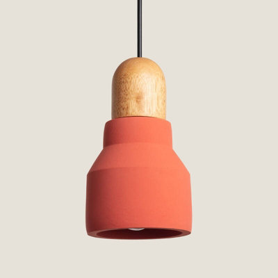 Edit Luster Concrete Ceiling Pendant Light Terracota from B&Q