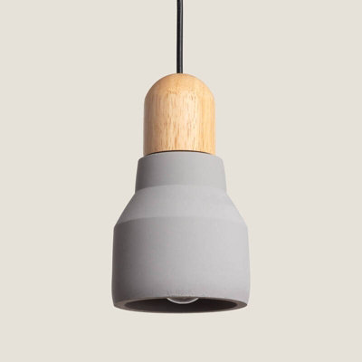 Edit Luster Concrete Ceiling Pendant Light Stone Grey from B&Q