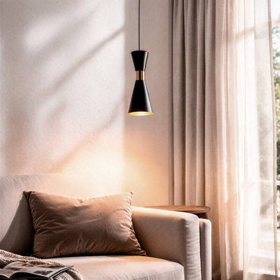 Edit Jigger Ceiling Pendant Light Black from B&Q