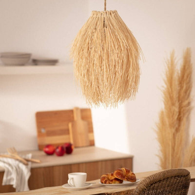 Edit Kathu Rattan Ceiling Pendant Light Natural from B&Q
