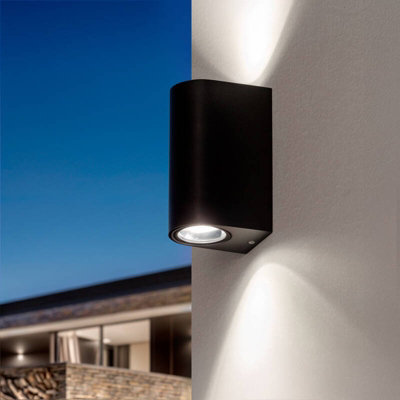 Edit Gala Outdoor Up & Down Wall Light Black from B&Q