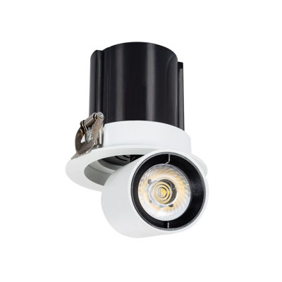 Lyco Round 12W Led Adjustable Downlight Sanaqi Cutout 75mm With Lifud Driver  3000K Warm White
