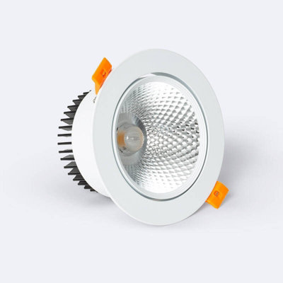 Lyco Round 15W Cob Led Adjustable Downlight Cutout 113mm No Flicker 4000K Cool White from B&Q