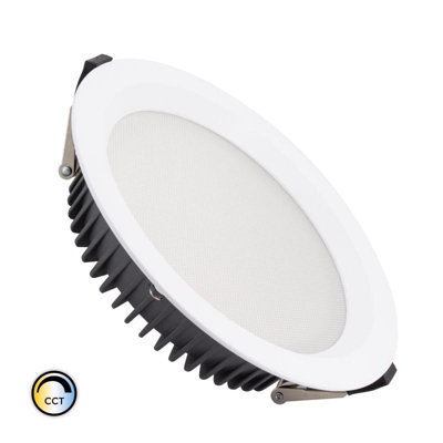 Lyco Samsung Aero Round 50W Colour Selectable Cob Led Downlight Cutout 200mm With Lifud Driver   Selectable (WarmCoolDaylight)