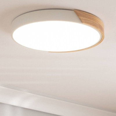 Edit Dari Round 24W Selectable Led Flush Ceiling Light White from B&Q