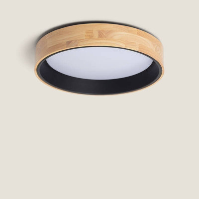 Edit Dari Round 30W Colour Led Flush Ceiling Light Black from B&Q