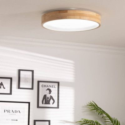 Edit Dari Round 30W Colour Led Flush Ceiling Light White from B&Q